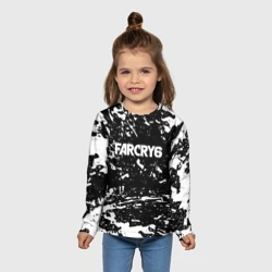 Детский лонгслив 3D Farcry 6 белые краски текстура - фото 2