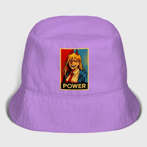 Мужская панама хлопок Power - Chainsaw man anime pop art