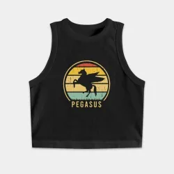 Женская укороченная майка-топ хлопок Pegasus
