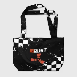 Пляжная сумка 3D Rust белые краски текстура