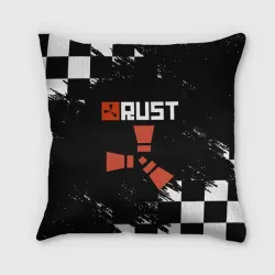 Подушка 3D Rust белые краски текстура