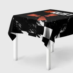 Скатерть 3D Rust белые краски текстура