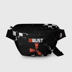 Поясная сумка 3D Rust белые краски текстура