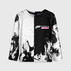 Детский лонгслив 3D Forza Horizon дым огонь