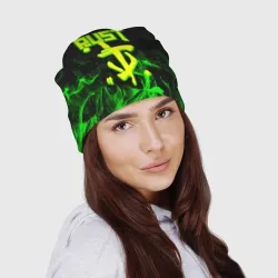 Шапка 3D RUST кислотный огонь - фото 2