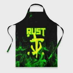 Фартук 3D RUST кислотный огонь