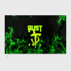 Флаг 3D RUST кислотный огонь