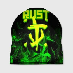Шапка 3D RUST кислотный огонь