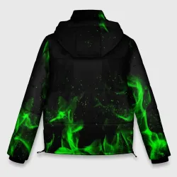 Мужская зимняя куртка 3D RUST кислотный огонь - фото 2