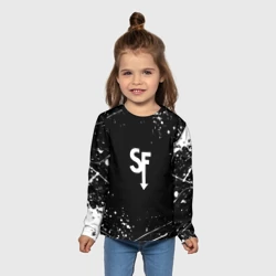 Детский лонгслив 3D Sally Face белые краски - фото 2