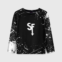 Детский лонгслив 3D Sally Face белые краски