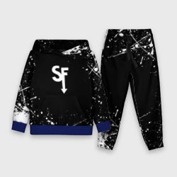 Детский костюм с толстовкой 3D Sally Face белые краски