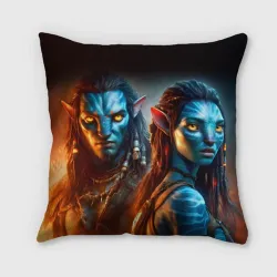Подушка 3D Джейк Салли и Нейтири - пламя и пепел