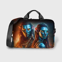 Сумка для ноутбука 3D Джейк Салли и Нейтири - пламя и пепел