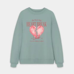 Мужской свитшот oversize без начеса хлопок Heartbreak club