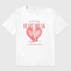 Мужская футболка хлопок Oversize Heartbreak club