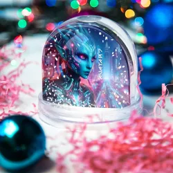 Игрушка Снежный шар Neytiri's granddaughter - cyberpunk Avatar 7 - фото 2