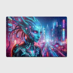 Головоломка Пазл магнитный 126 элементов Neytiri's granddaughter - cyberpunk Avatar 7