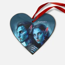 Деревянная игрушка Сердце Внучка Нейтири с бойфрендом - Аватар 7 киберпанк