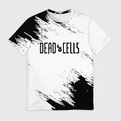 Мужская футболка 3D Dead Cells краски текстура штрихи