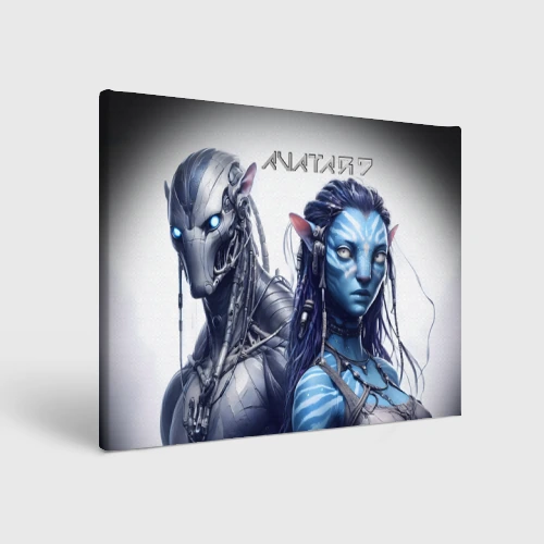 Холст прямоугольный Avatar 7 - cyberpunk fantasy