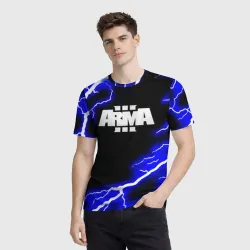 Мужская футболка 3D ARMA 3 storm - фото 2