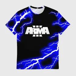 Мужская футболка 3D ARMA 3 storm