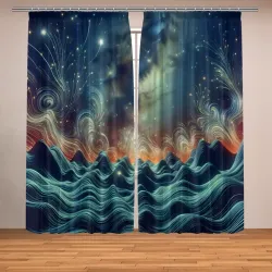 Фотошторы Neon space - vaporwave fantasy