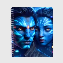 Тетрадь Neytiri's granddaughter with boyfriend - cyberpunk Avatar 7