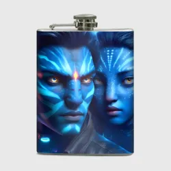 Фляга Neytiri's granddaughter with boyfriend - cyberpunk Avatar 7