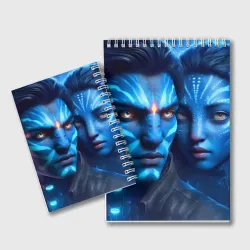 Блокнот Neytiri's granddaughter with boyfriend - cyberpunk Avatar 7 - фото 2