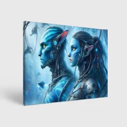 Холст прямоугольный Avatar 7 - cyberpunk fantasy