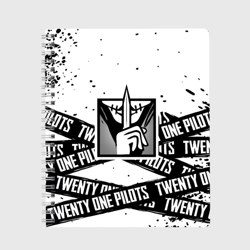 Тетрадь Twenty One Pilots logo game