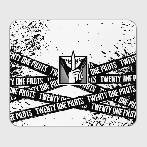 Прямоугольный коврик для мышки Twenty One Pilots logo game
