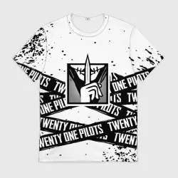 Мужская футболка 3D Twenty One Pilots logo game