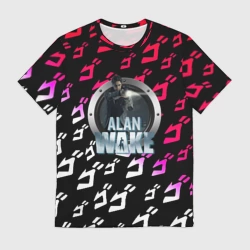 Мужская футболка 3D Алан Вейк аниме джо джо
