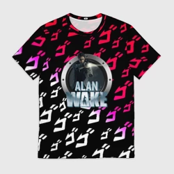 Мужская футболка 3D Алан Вейк аниме джо джо