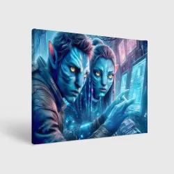Холст прямоугольный Avatar 7 - cyberpunk fantasy