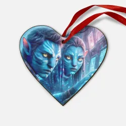 Деревянная игрушка Сердце Avatar 7 - cyberpunk fantasy