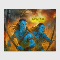 Плед 3D Neytiri and Jake Sully - fire and ash