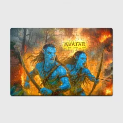 Головоломка Пазл магнитный 126 элементов Neytiri and Jake Sully - fire and ash