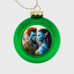 Ёлочный шар стеклянный/пластиковый Granddaughter of the Neytiri with her boyfriend