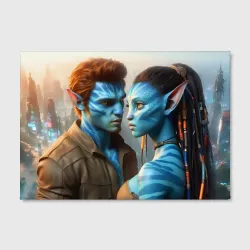 Холст прямоугольный Granddaughter of the Neytiri with her boyfriend - фото 2