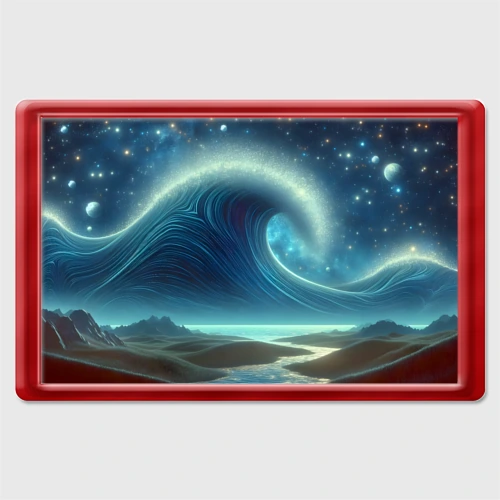 Магнит 45*70 Space wave - neon glow