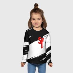 Детский лонгслив 3D Салли Фейс краски - фото 2