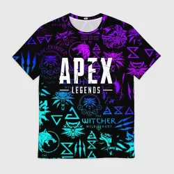 Мужская футболка 3D Apex legends x The Witcher