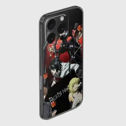 Чехол для iPhone 16 Pro силиконовый с защитой камеры Тетрадь смерти герои - фото 2