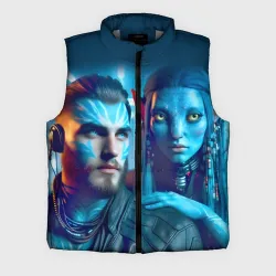 Мужской жилет утепленный 3D Granddaughter of the Jake Sully with her boyfriend - Avatar 7