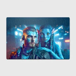 Головоломка Пазл магнитный 126 элементов Granddaughter of the Jake Sully with her boyfriend - Avatar 7