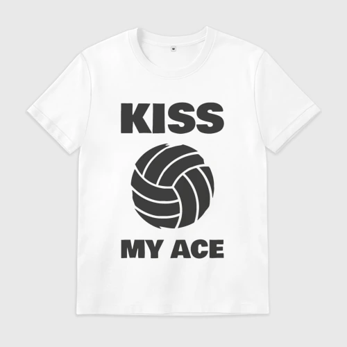 Мужская футболка хлопок Kiss my ace